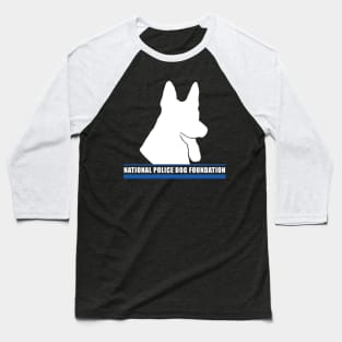 K9 White Outline 1 Baseball T-Shirt